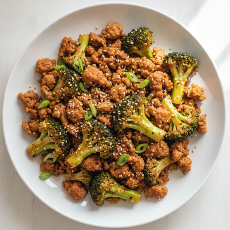 Ground Turkey and Broccoli Stir-Fry