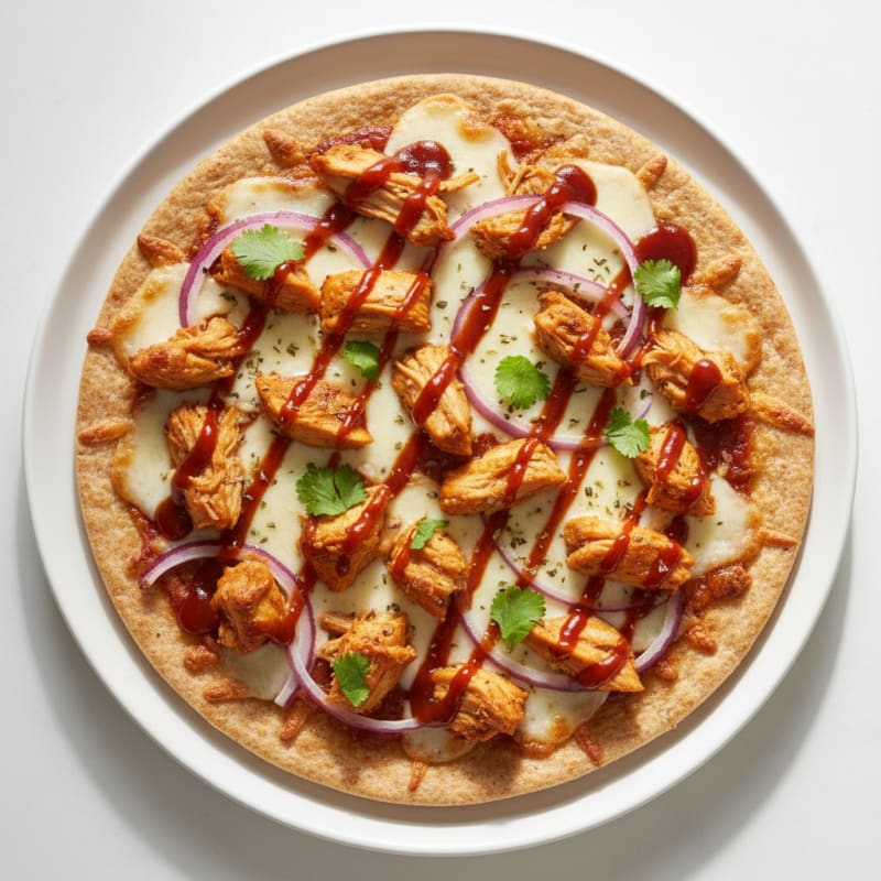 High-Protein BBQ Chicken Pizza
