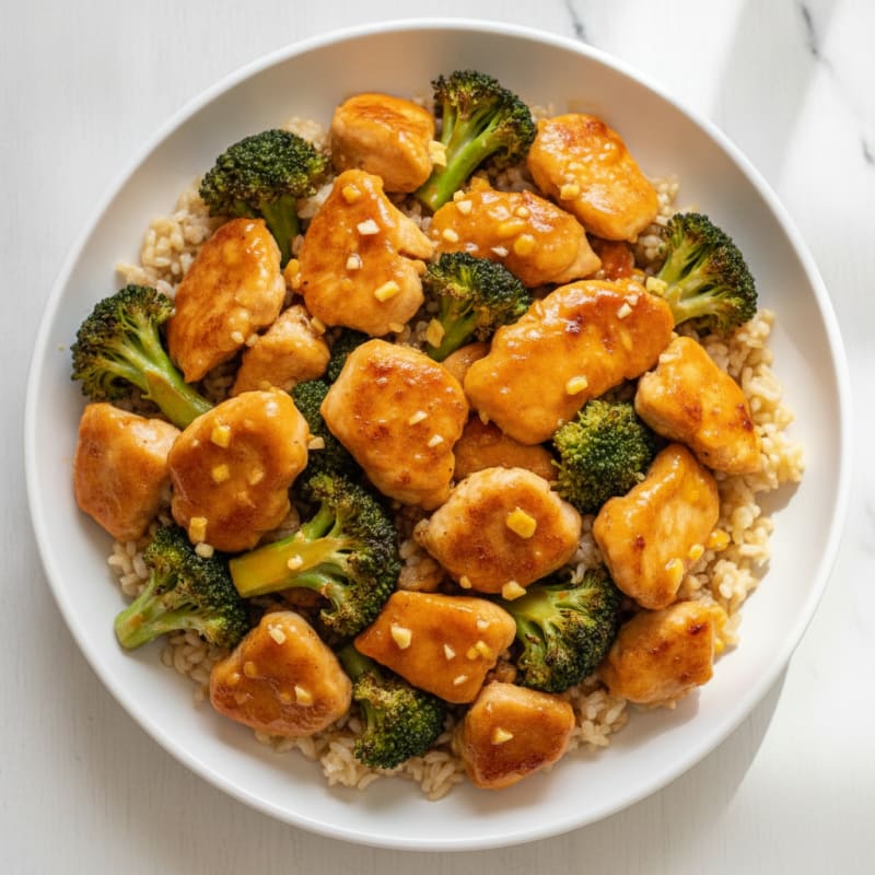 Pan-Seared Orange Chicken with Broccoli