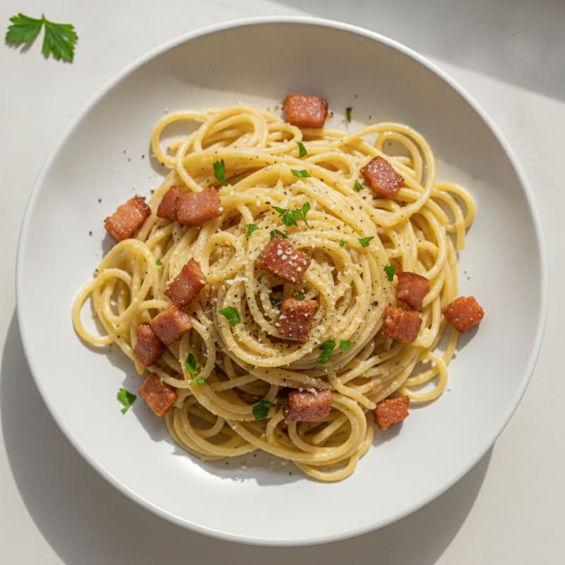 Classic Pancetta Carbonara with Pecorino