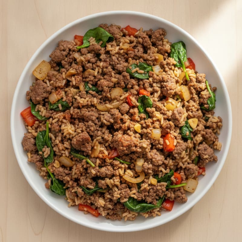 Savory Beef and Rice Skillet