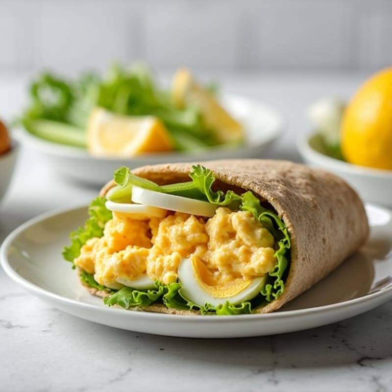 Protein-Packed Greek Yogurt Egg Salad Wrap