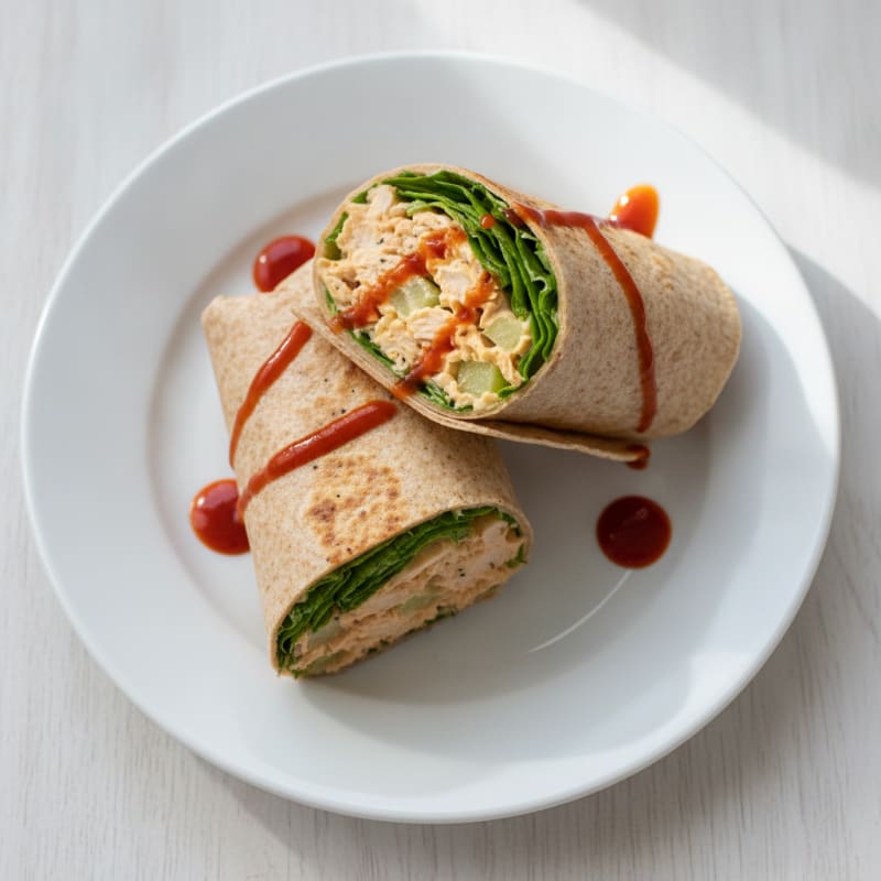 Buffalo Ranch Chicken Salad Wrap