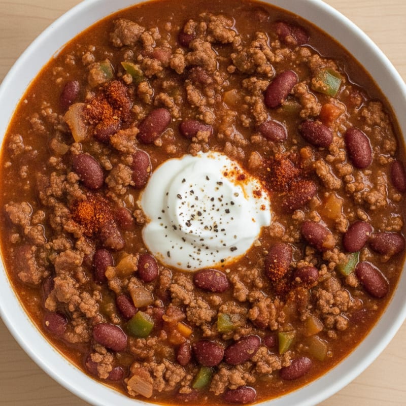 Ground Beef and Bean Chili