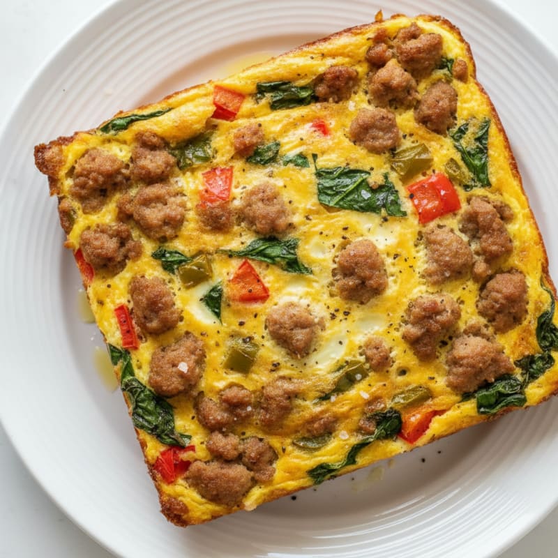 Baked Egg and Sausage Breakfast Casserole