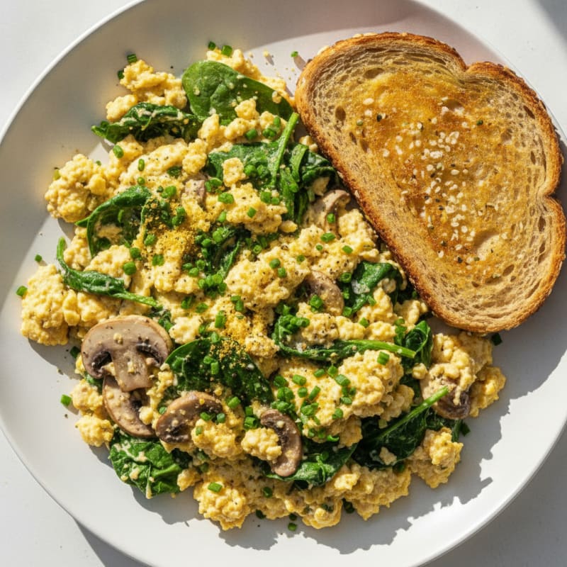Stovetop Savory Eggs with Herbs
