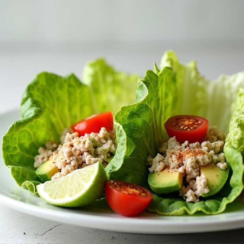 Creamy Avocado Turkey Lettuce Wrap
