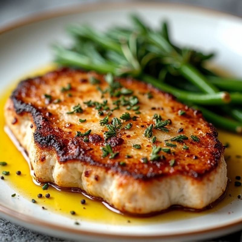 Herb-Crusted Pan-Seared Pork Chops