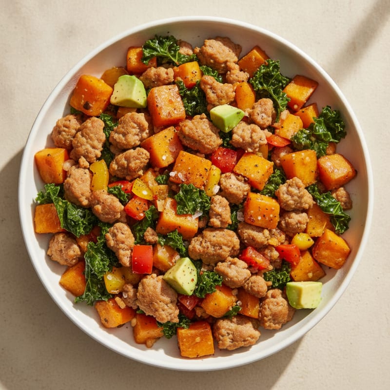 Sausage and Sweet Potato Hash