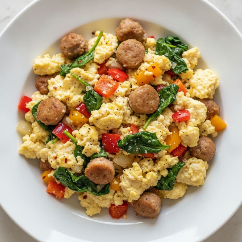 Egg White & Turkey Sausage Scramble