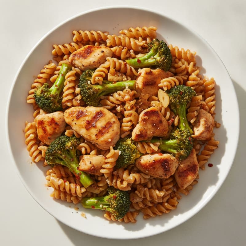 Chicken and Broccoli Stir-Fry with Rotini