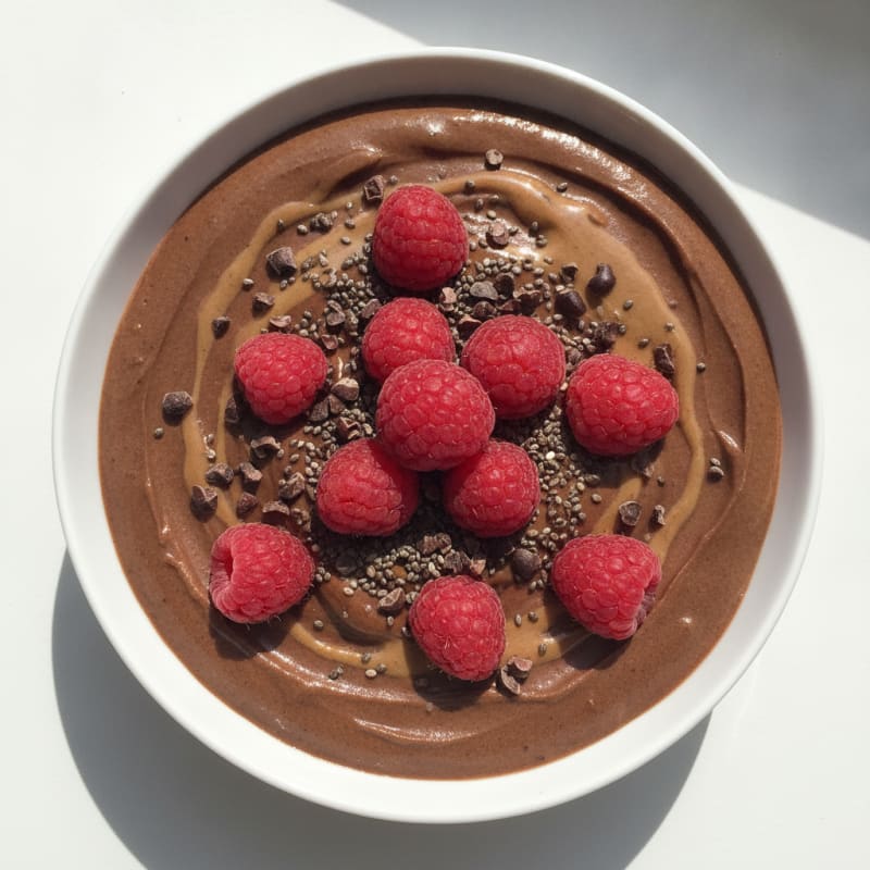 Silky Chocolate Protein Pudding with Greek Yogurt