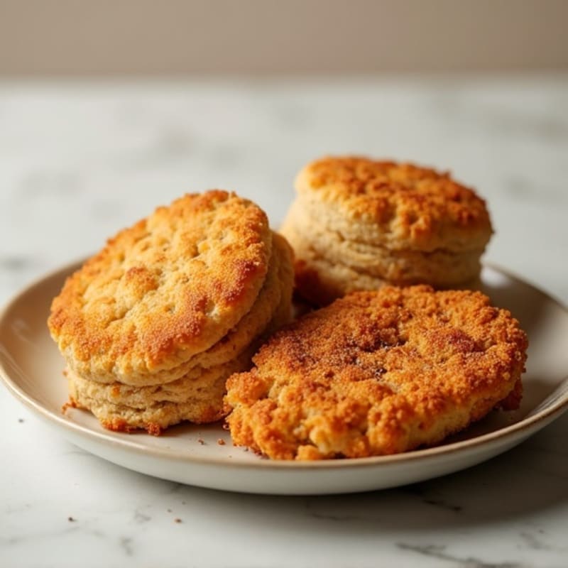 Crispy Baked Chicken with Fluffy Whole Wheat Biscuits