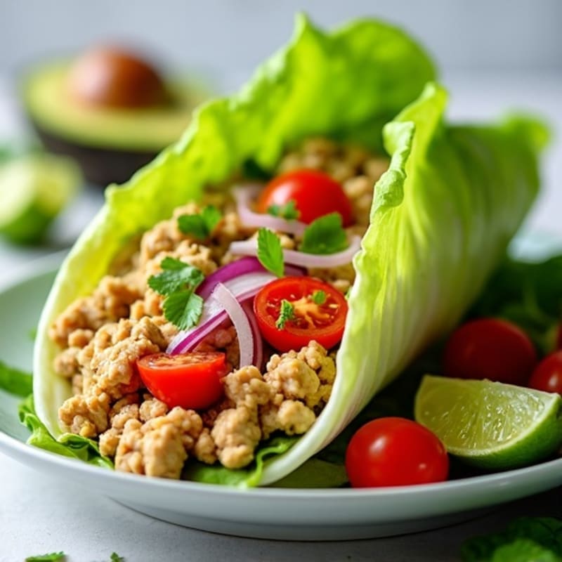 Creamy Avocado Turkey Lettuce Wrap