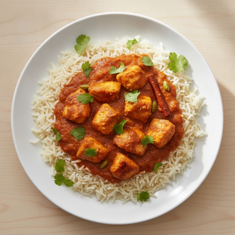 Spiced Butter Chicken with Basmati Rice