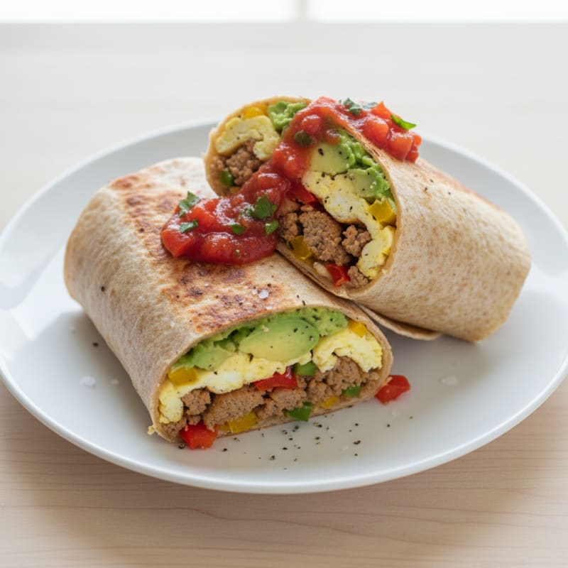 Sausage and Egg Breakfast Burrito