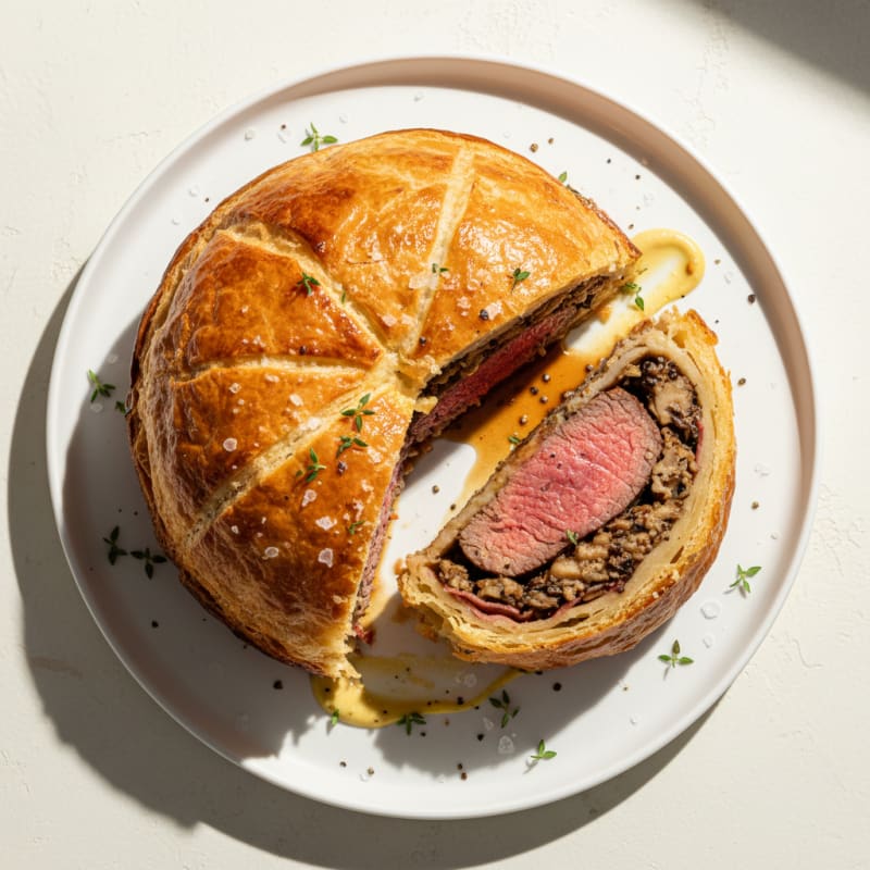Tender Beef Wellington with Crispy Puff Pastry
