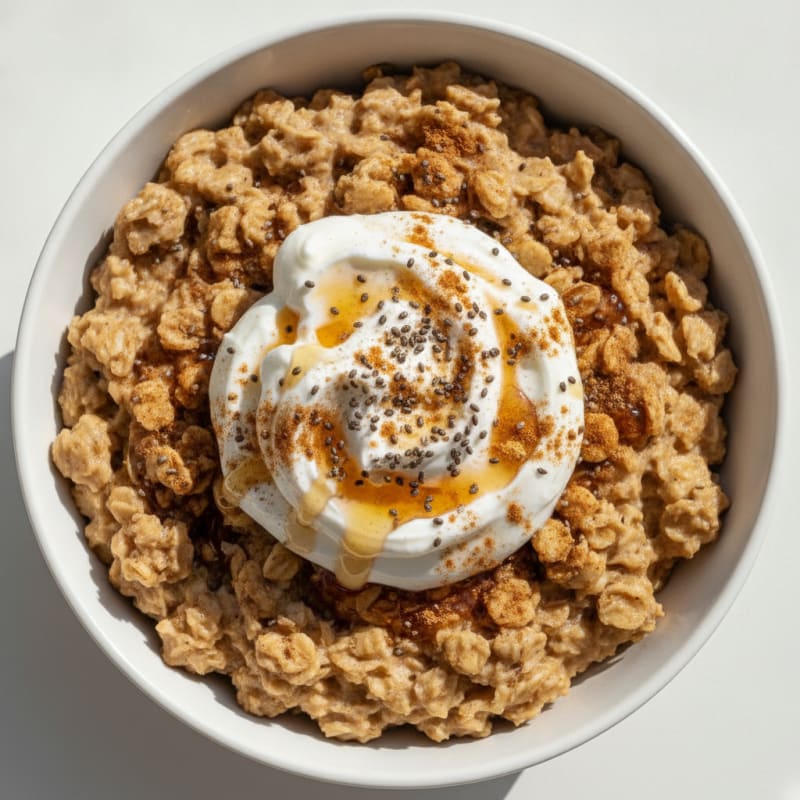 Spiced Oats with Fage Greek Yogurt