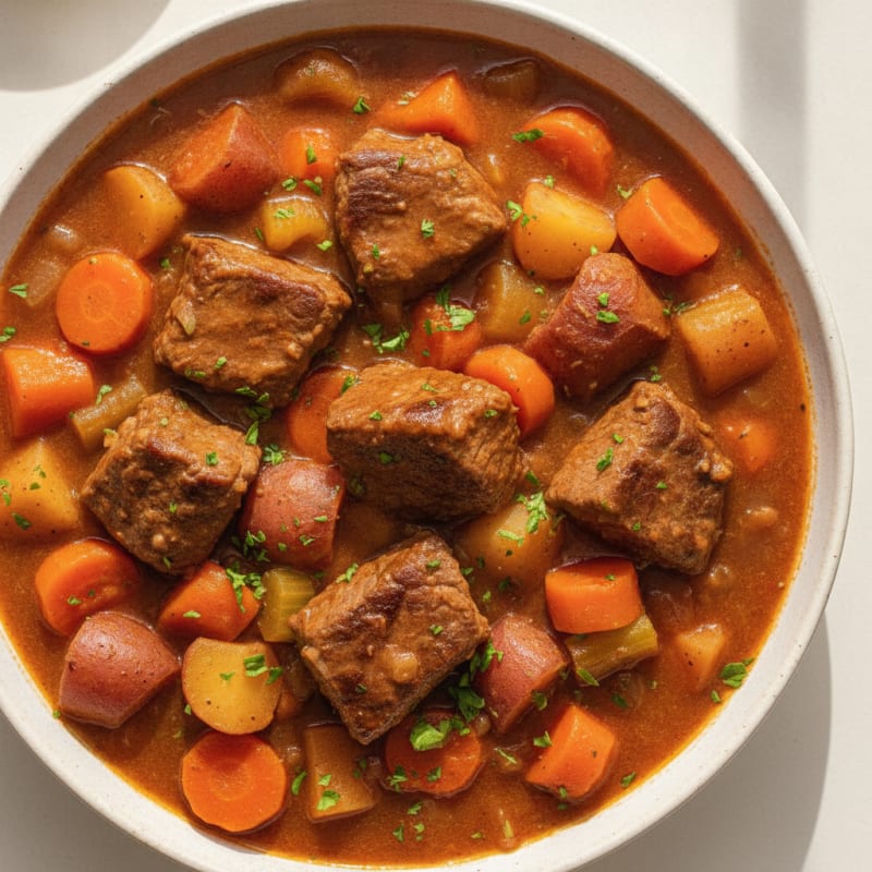 Hearty Beef Stew with Root Vegetables