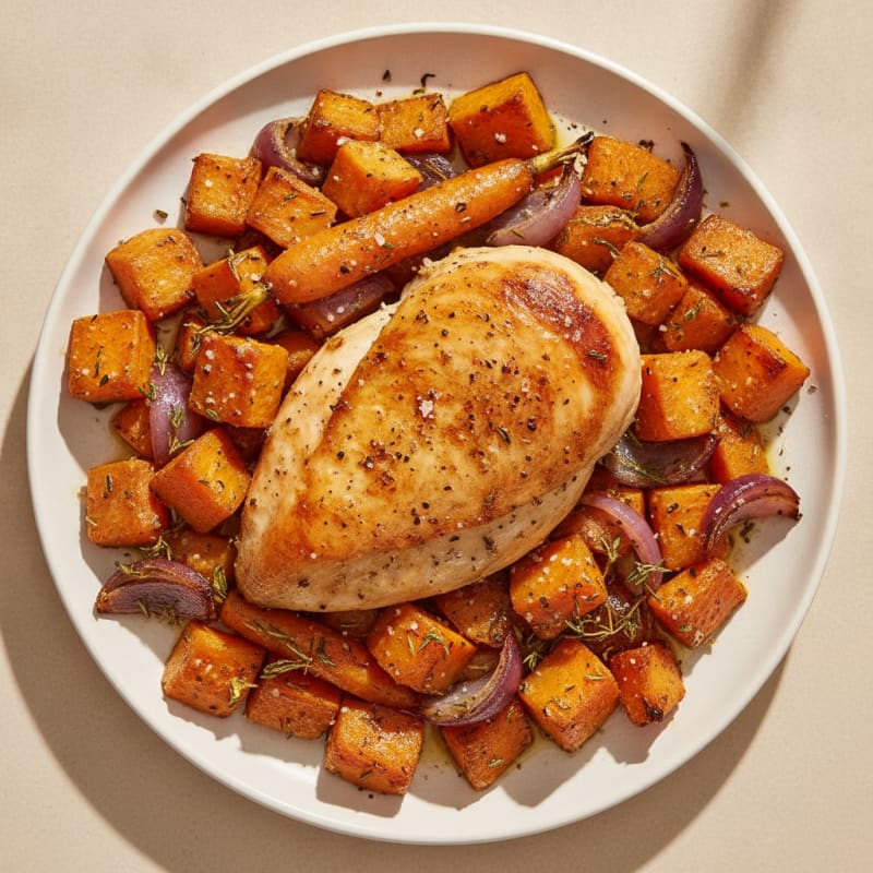 Herb-Roasted Chicken with Root Vegetables