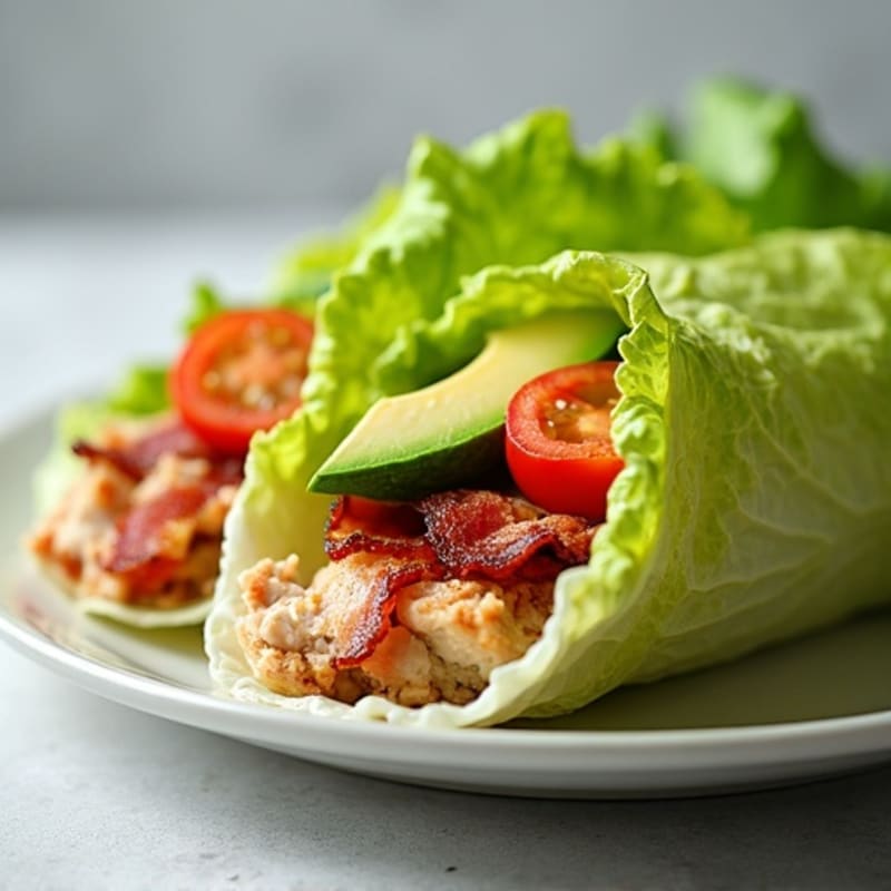 Fresh Turkey and Crispy Bacon Lettuce Wraps