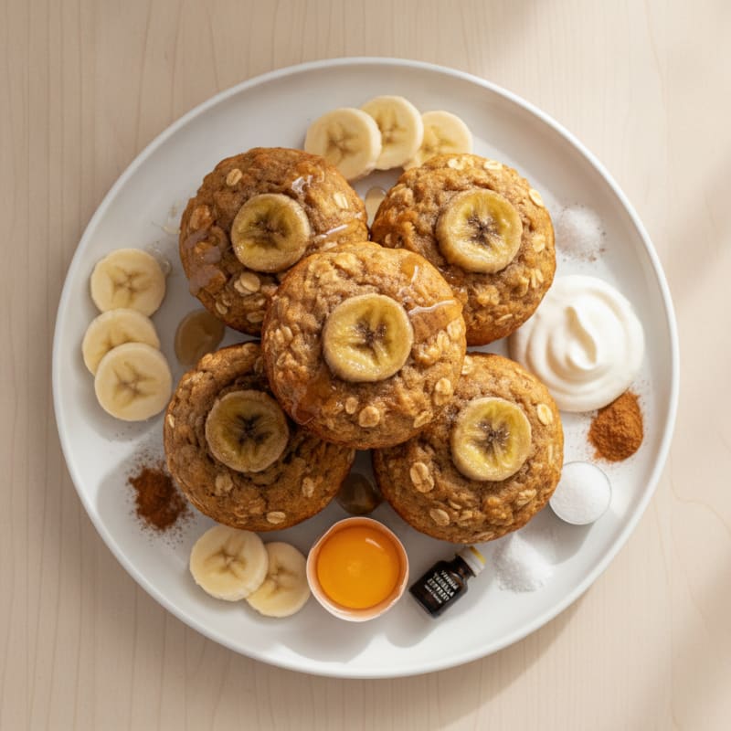 High-Protein Banana Oat Muffins