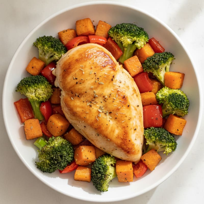 Lemon Herb Roasted Chicken and Veggies
