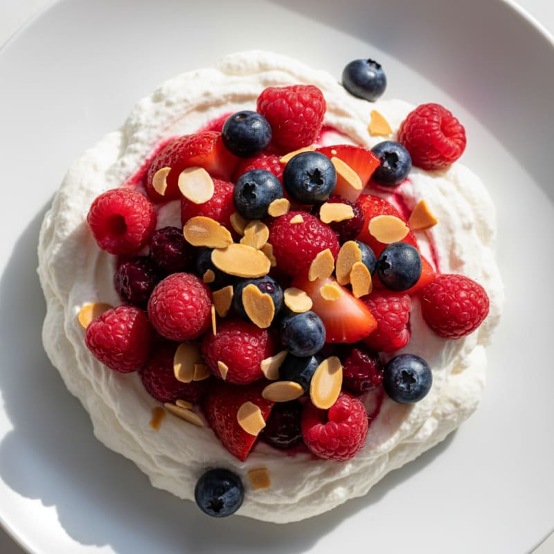 Silky Greek Yogurt Protein Mousse with Mixed Berries