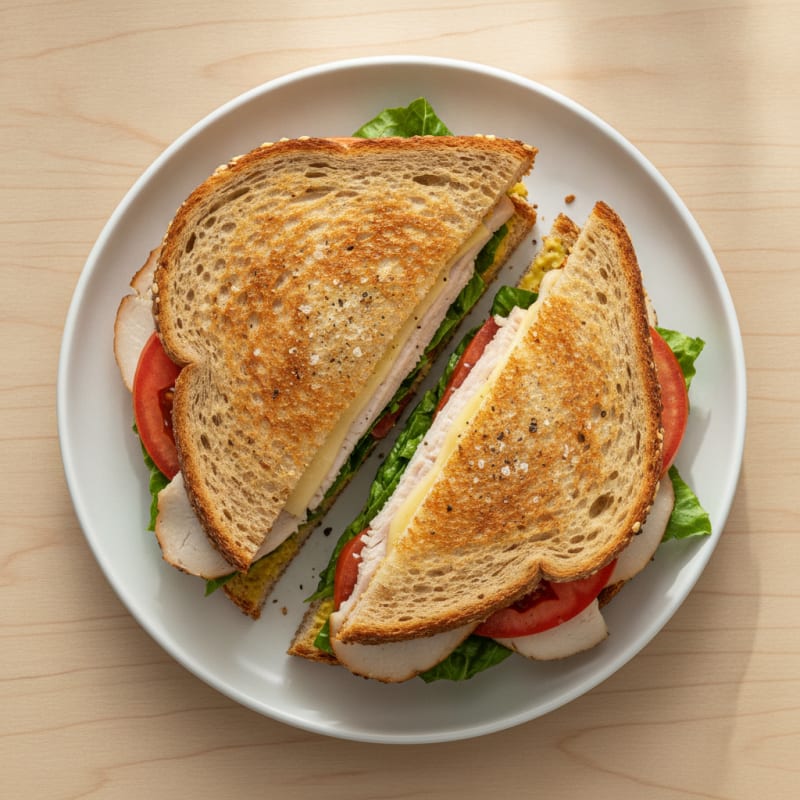 Classic Turkey and Swiss Sandwich