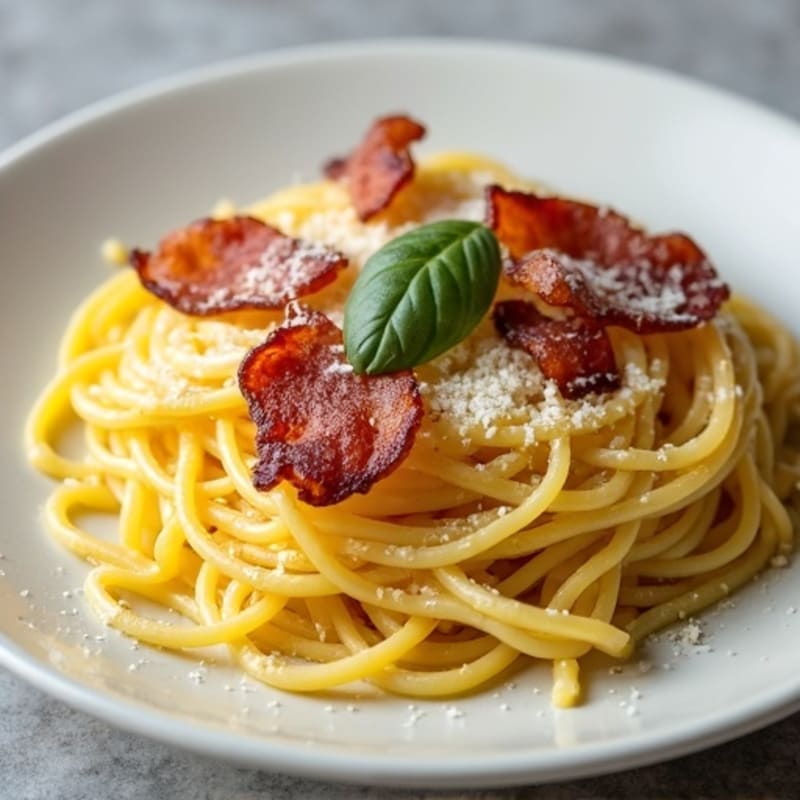 Creamy Turkey Bacon Spaghetti Squash Carbonara