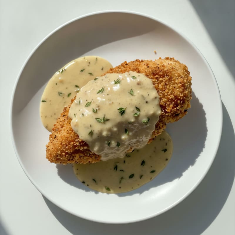 Buttermilk Fried Chicken with Creamy Gravy