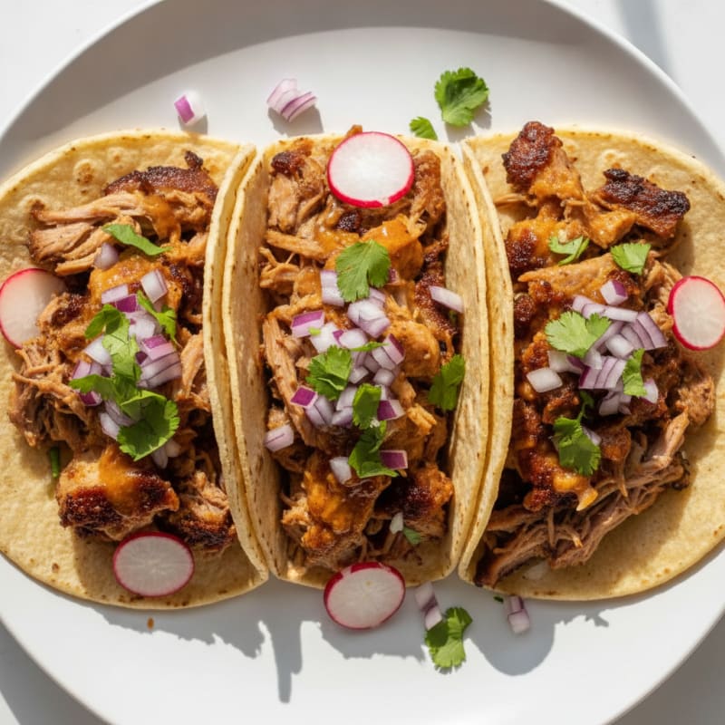 Slow-Cooked Pork Carnitas Tacos