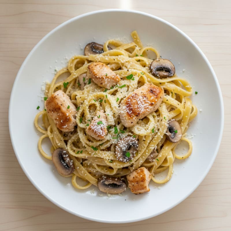 Truffle Mushroom Tagliatelle with Parmesan