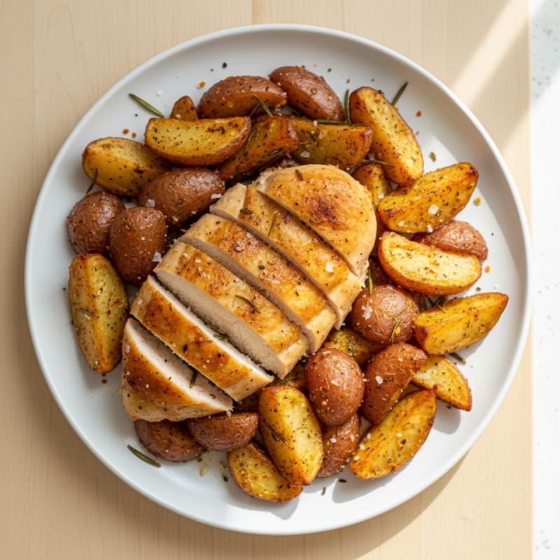 Air-Fried Chicken and Red Potatoes