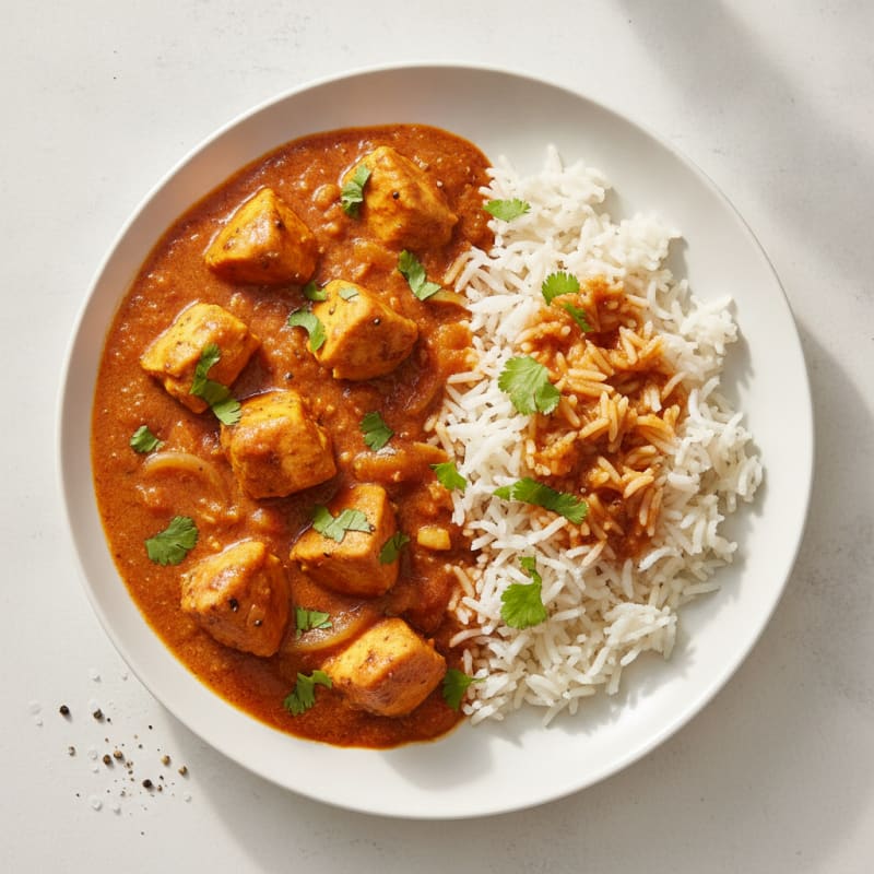 Indian Chicken Curry with Basmati Rice