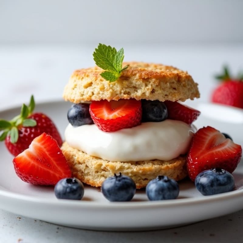 Protein-Packed Greek Yogurt Berry Shortcake
