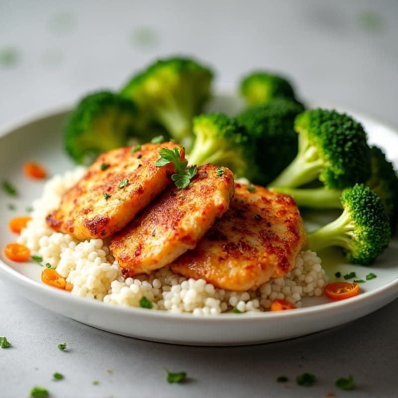 Crispy Ginger-Garlic Chicken with Broccoli