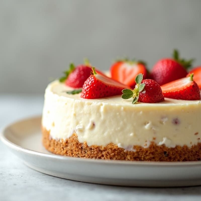 Creamy Greek Yogurt Protein Cheesecake