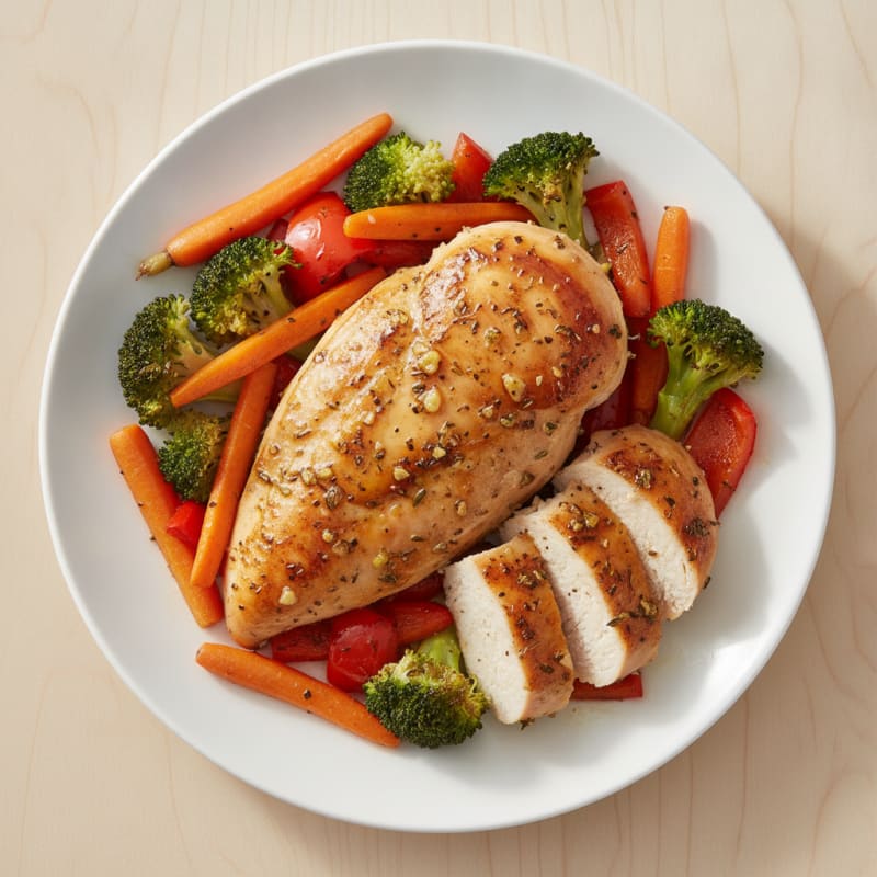 Garlic Herb Chicken with Roasted Vegetables