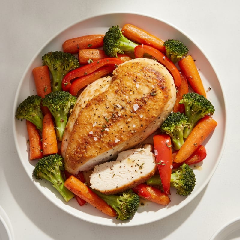 Garlic Herb Roasted Chicken with Vegetables
