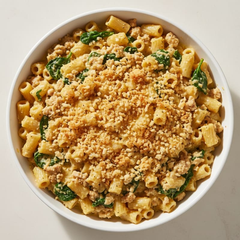 Creamy Baked Macaroni with Golden Breadcrumbs