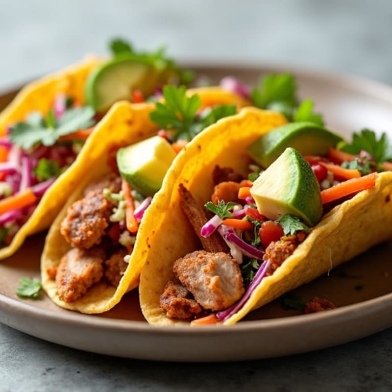 Crispy Slow Cooked Pork Carnitas Tacos with Fresh Slaw