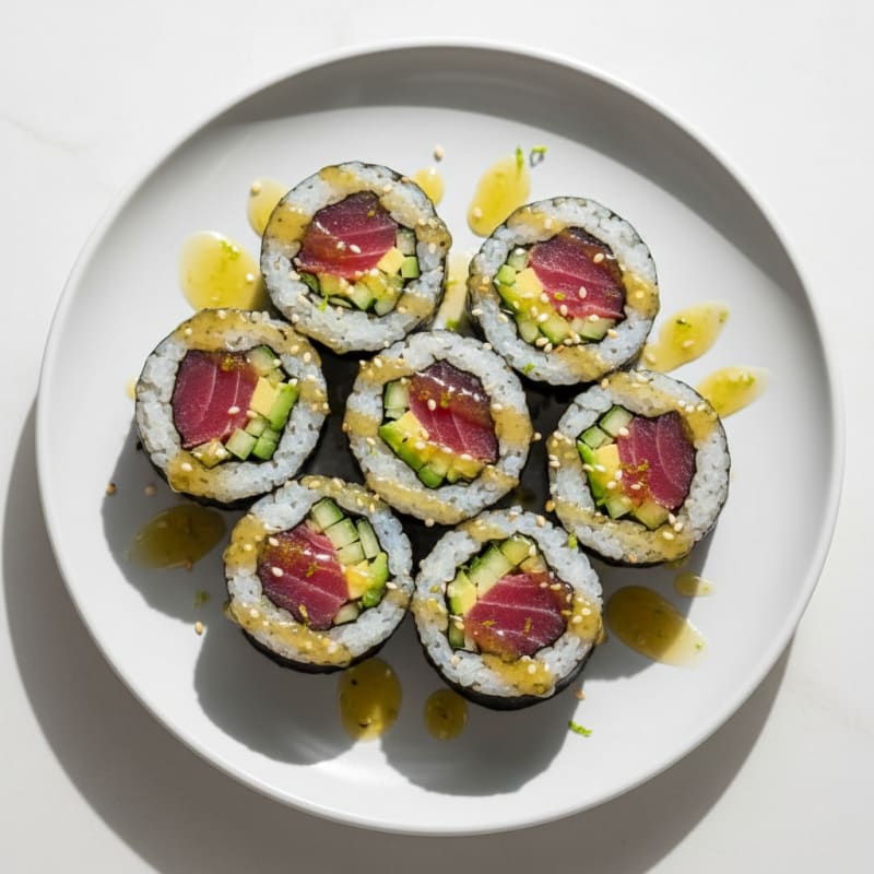 Zesty Fresh Tuna Sushi Rolls