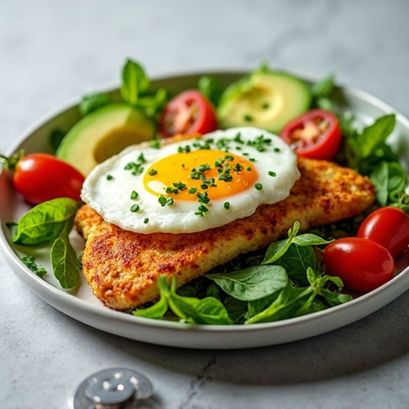Crispy Chicken Cobb with Fresh Herbs