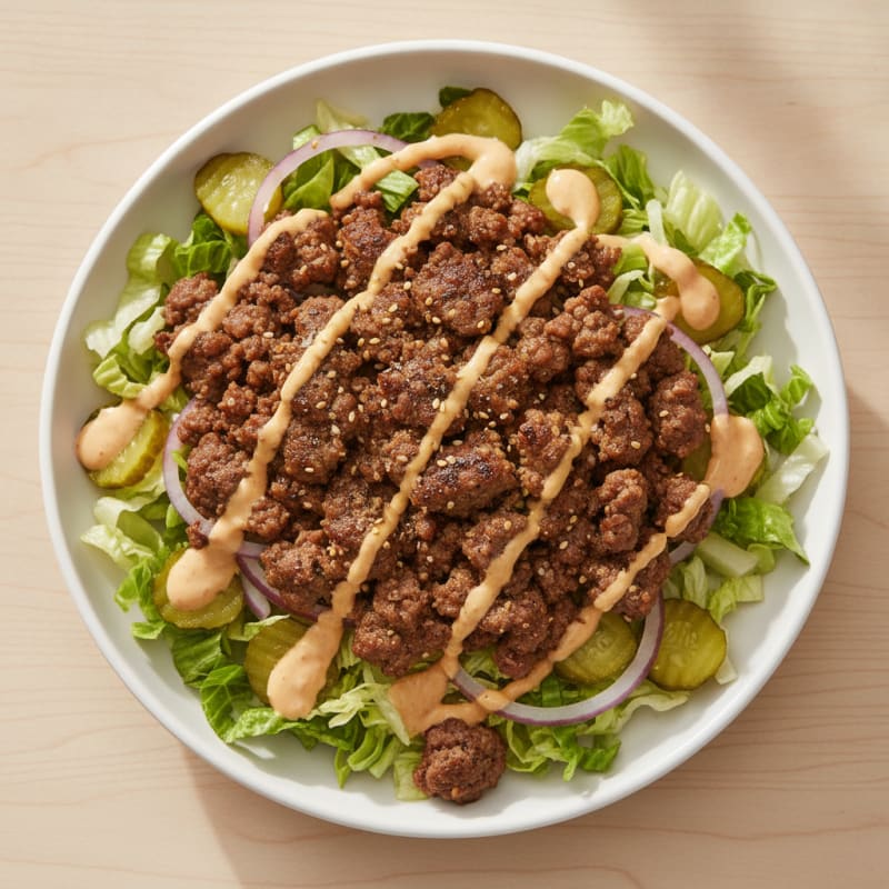 Big Mac Inspired Protein Bowl