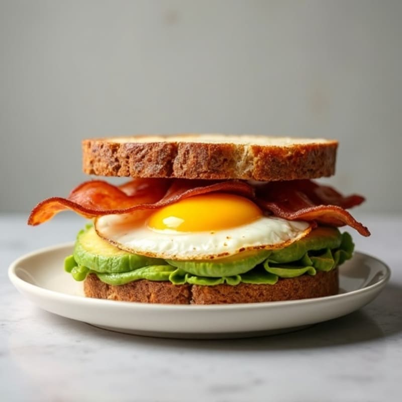 Protein-Packed Egg and Avocado Sandwich