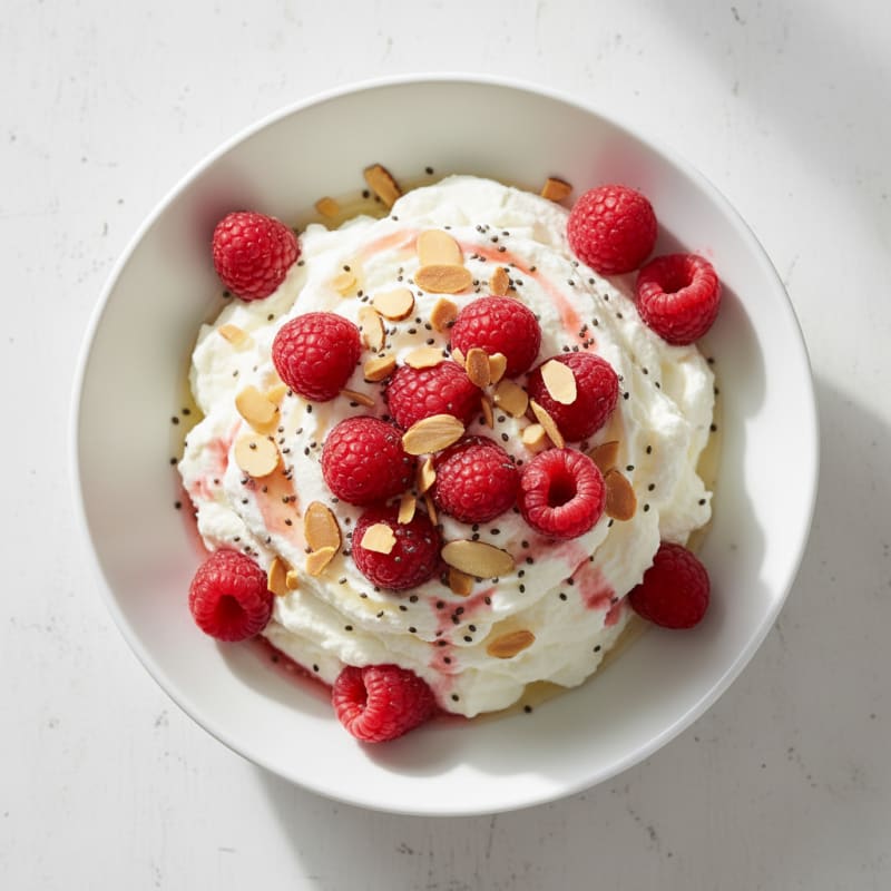 Silky Greek Yogurt Protein Mousse with Berries