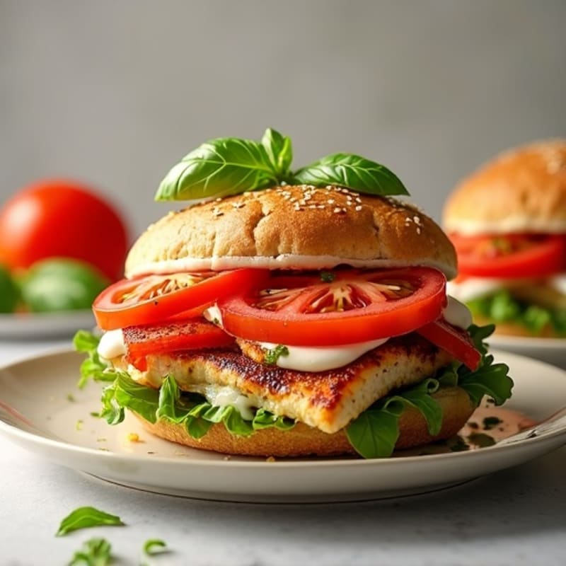 Fresh Mozzarella and Tomato Pesto Melt