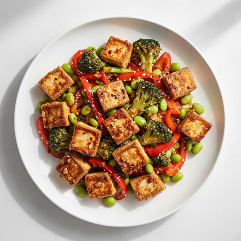 Ginger-Garlic Tofu Stir-Fry
