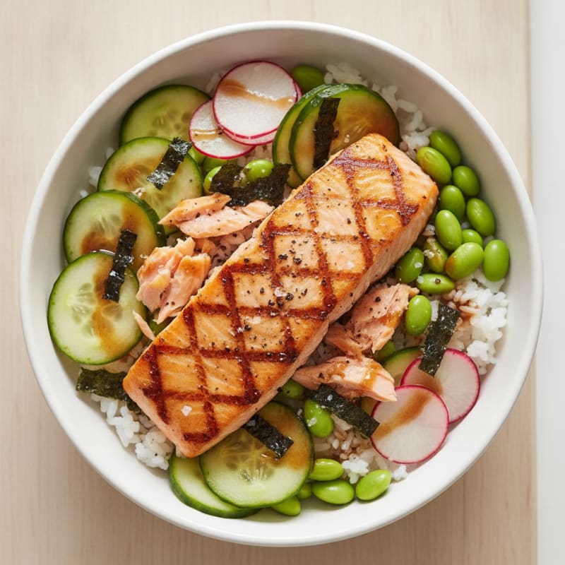 Salmon Sushi Rice Bowl